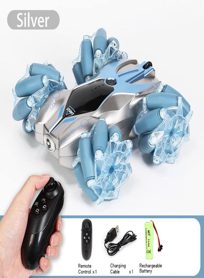 N2K2 ENTERPRISE Double Sided 360 Degree Rotating Remote Control Stunt Car 4WD Rock Crawler Drift Cars Toy for Kids (Multicolor) - Image 4